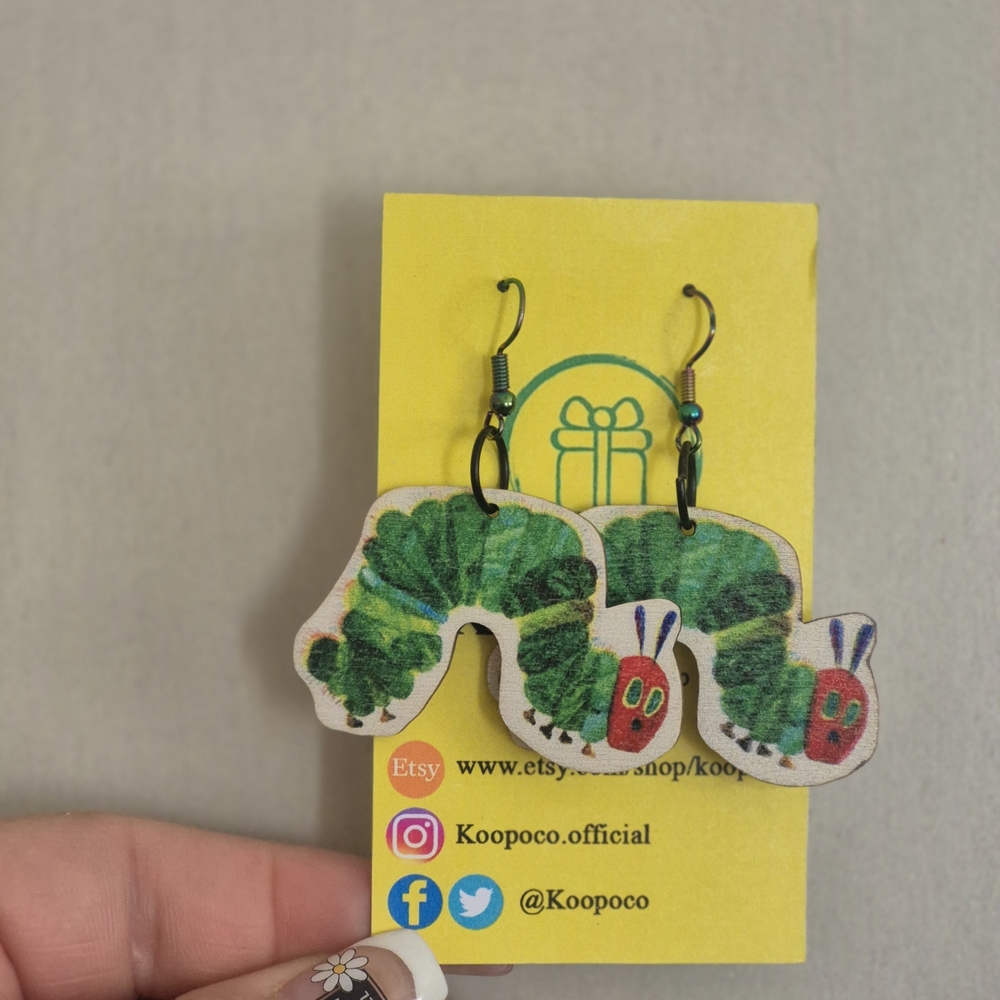 Colorful Caterpillar Earrings